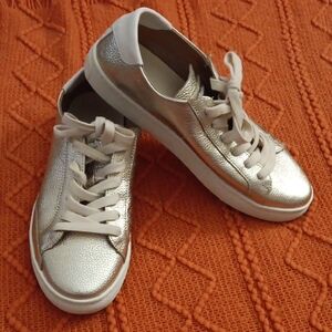 Soludos Gold Sneakers